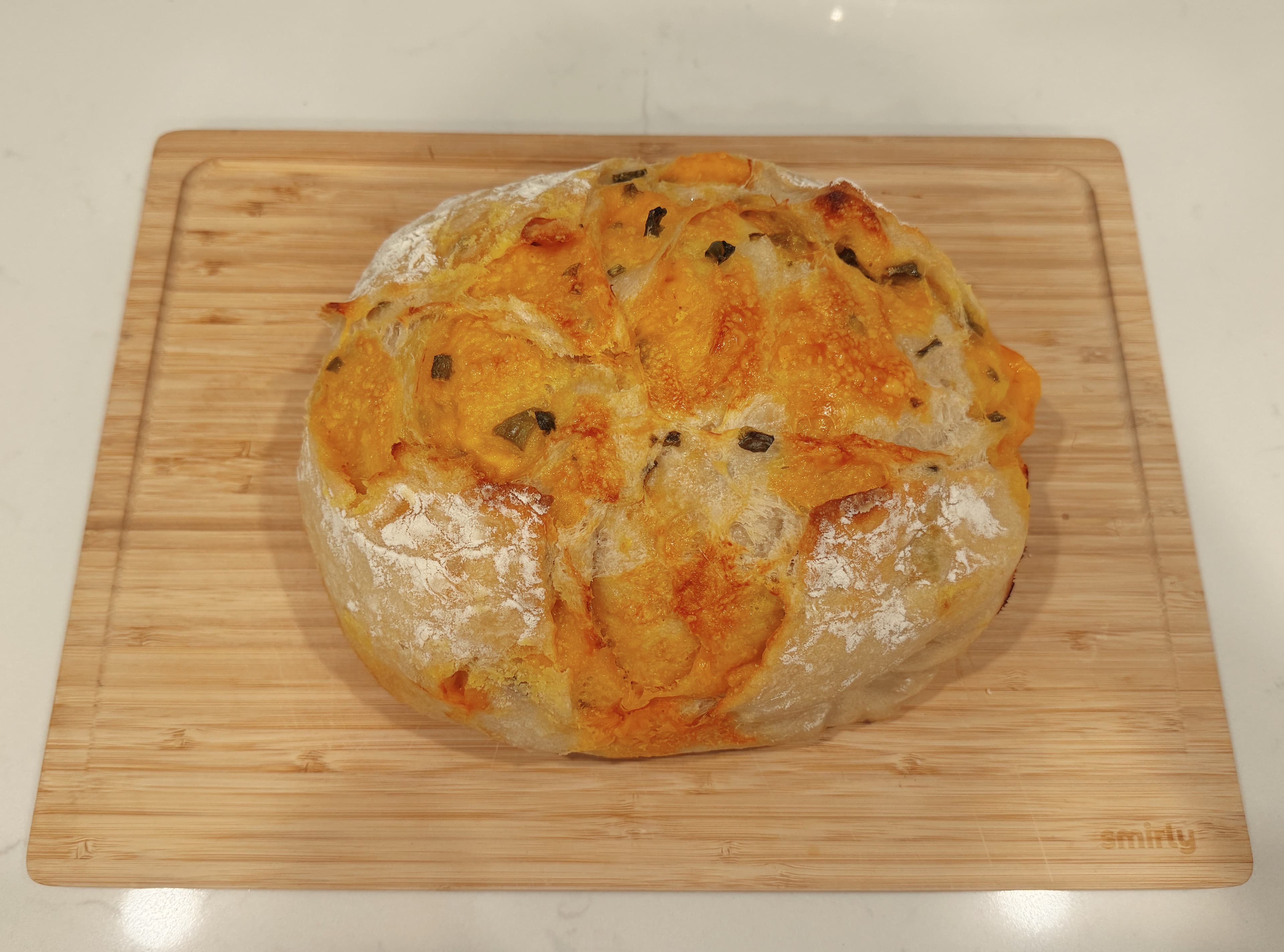 Jalapeño cheddar sourdough from Bay's Baked Goods