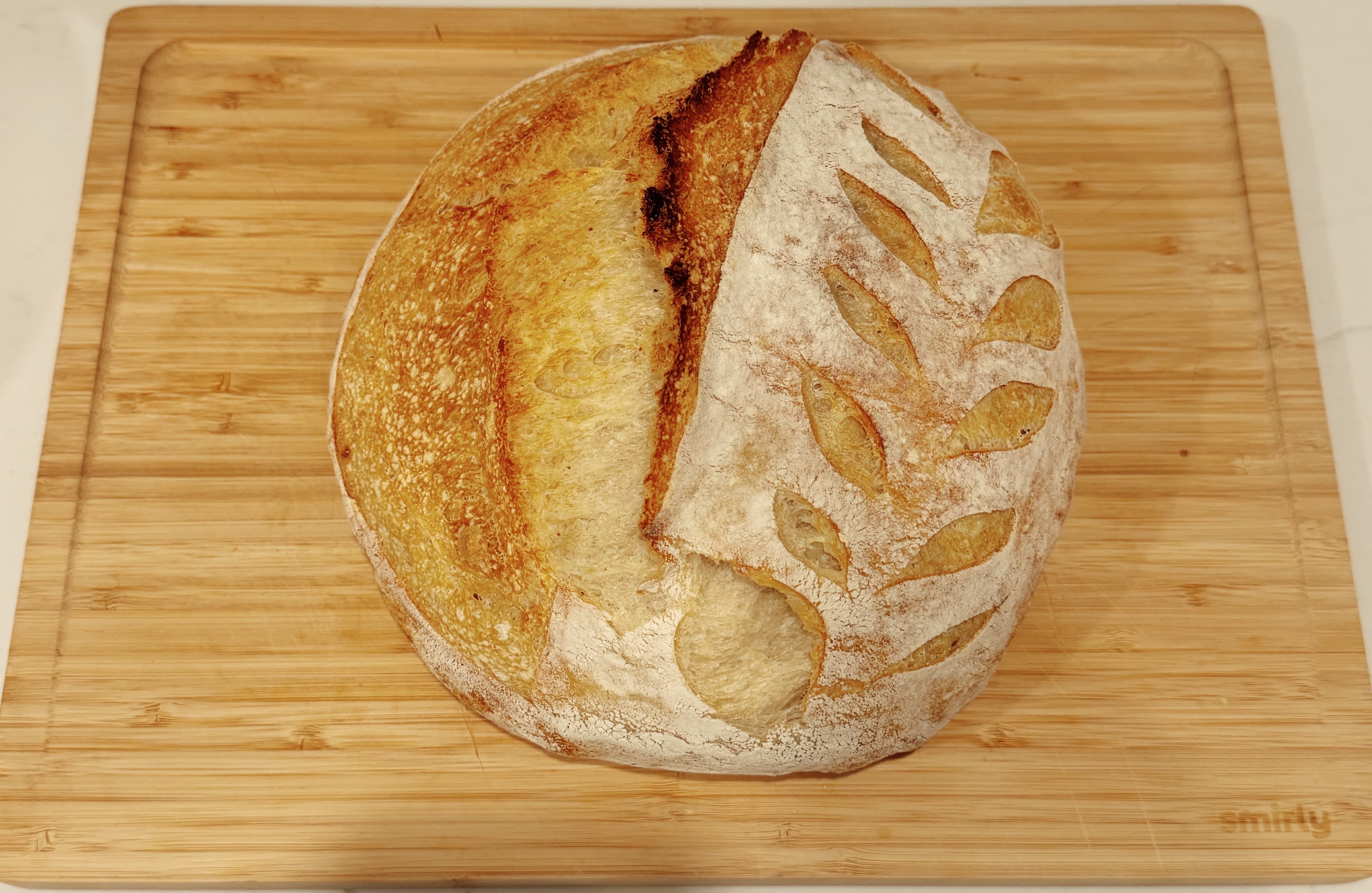 Plain sourdough loaf from Bay's Baked Goods