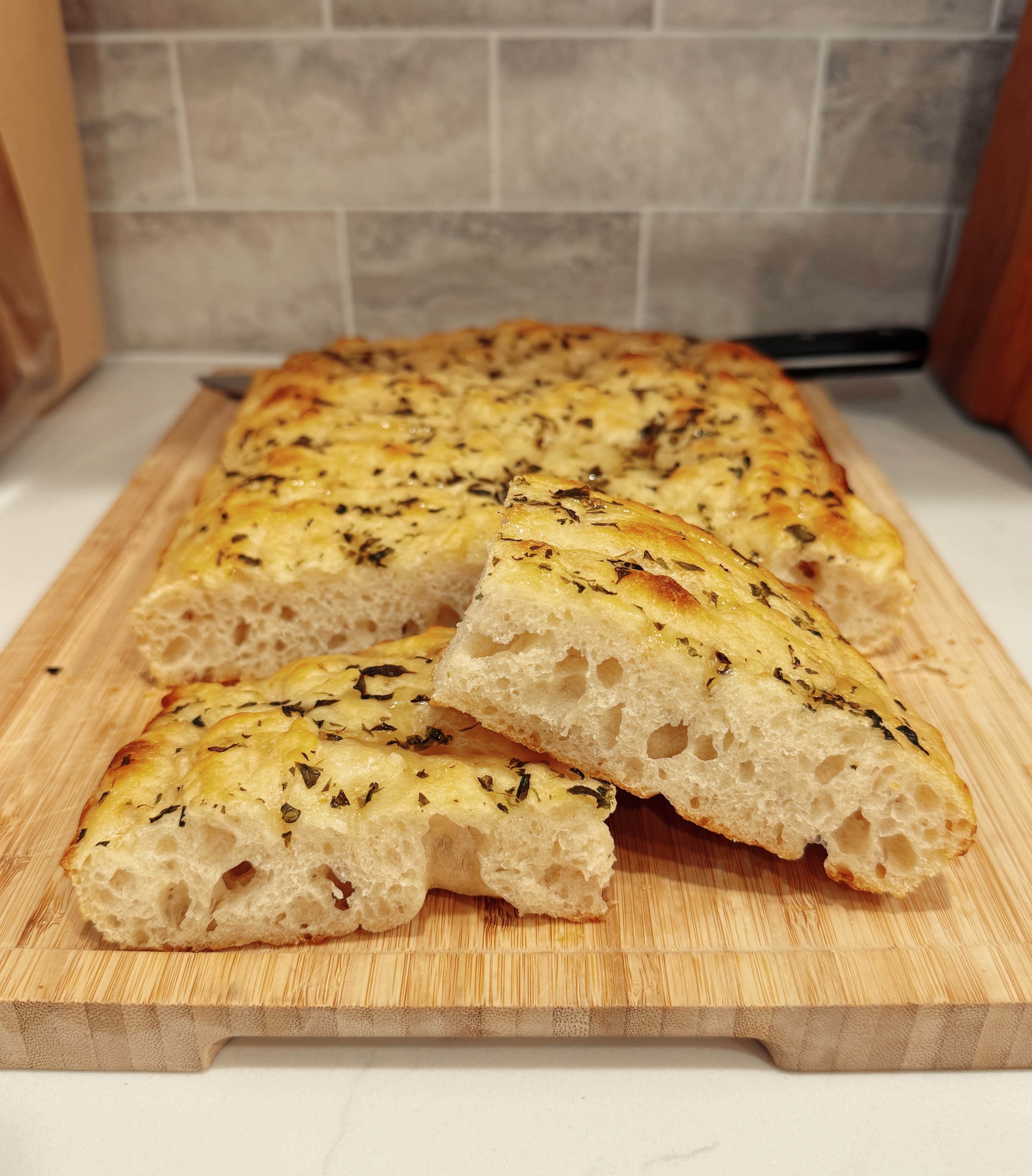 Thyme and honey focaccia from Bay's Baked Goods
